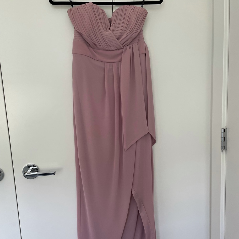 ASOS TNFC Bridesmaid Bandeau Wrap Midaxi Dress